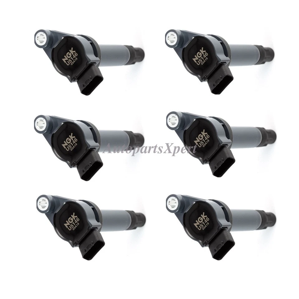9091902246 6 pcs OEM NGK Ignition Coil For Toyota Highlander Lexus ES330 V6 3.3L - Image 3 of 3