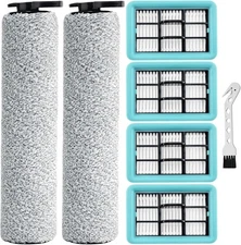 "Vacuum Parts Kit - 2 Brush Rolls + 4 Filters Fits Bissell 3831HF2/3845