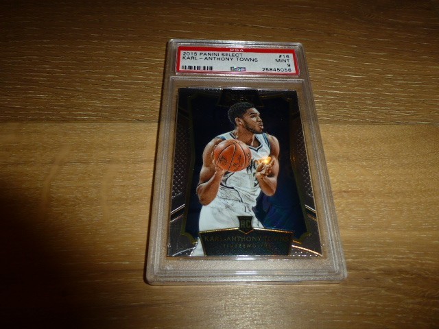 2015-16 Panini Select Karl-Anthony Towns #16 PSA 9 MINT Rookie Card RC