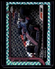 Pierre Gasly 2025 Topps Chrome F1 #88 Aqua Checker Flag Refractor /199 Alpine