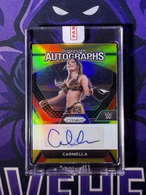 2024 Panini Prizm WWE Carmella Gold Superstar Autographs #4/10