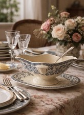 Antica Salsiera Marchio Gien Porcellana Ceramica Primo 900