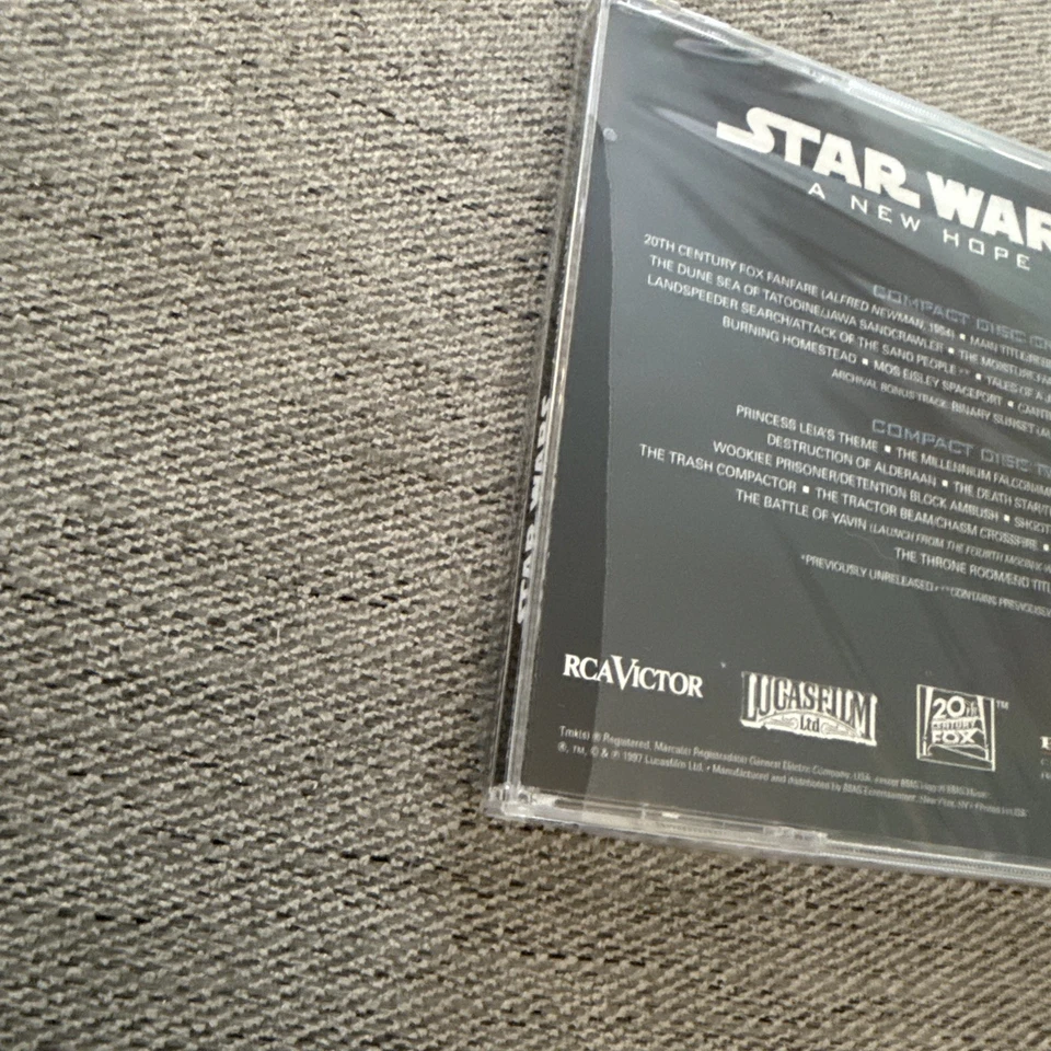 Star Wars: A New Hope by John Williams ( 2 CD Set, Sealed) - Image 3 of 3