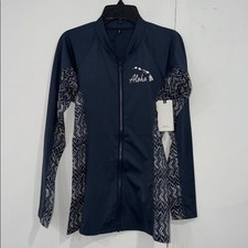 Rip Curl Island long sleeve Zip Rash Guard, M