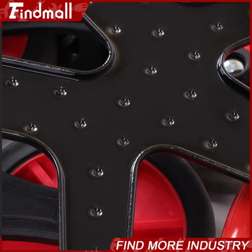 Findmall Carrello Scala Pieghevole Acciaio al Carbonio Carico 330lbs Ruote 4" Altezza Gamma - Foto 15 di 16