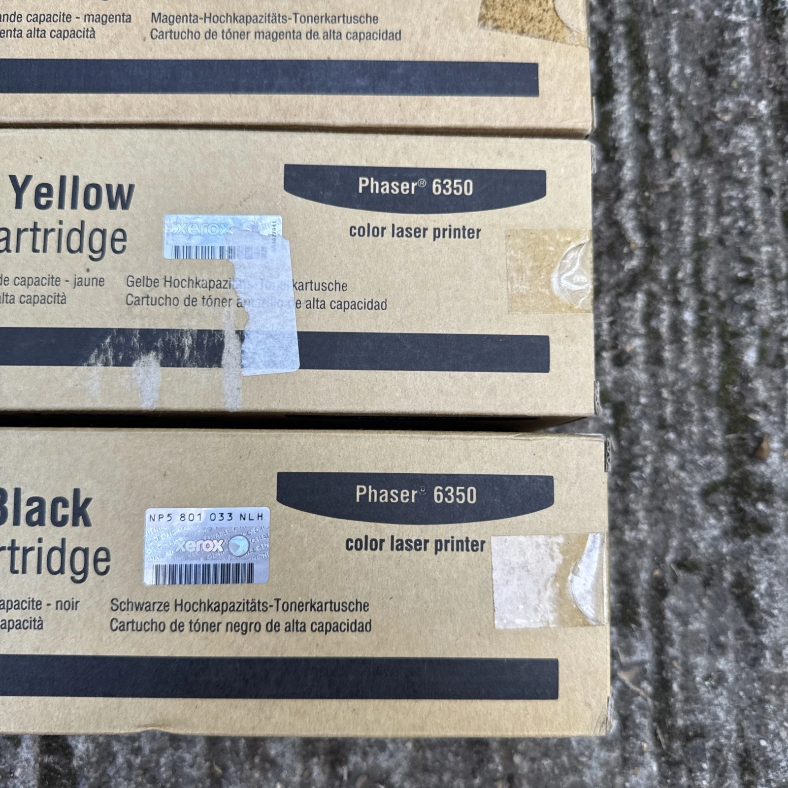 Set Of 4 Xerox Toners Phaser 6350 CMYK 106R01144 106R01145 106R01146 106R01147 5