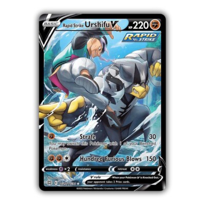 urshifu v pokemon card value - Single Strike - SWSH106 Commemorate your favorite tabletop game with this Single Strike Urshifu V 2022 Pokemon Brilliant Stars Trainer Gallery Ultra Rare #TG18 PSA Authenticated 10 Card Rapid Strike Urshifu V #153