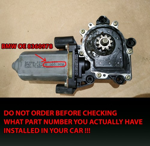 BMW E36 M3 328i 325i 323i 320i Fensterhebermotor vorne rechts 8360978 - Bild 2 von 9