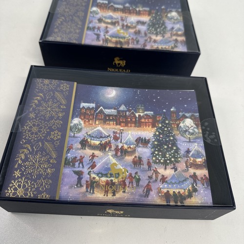 Niquea.D NEW 16 Handmade Christmas Cards w/Lined Envelopes Christmas glittery vi - Picture 3 of 21