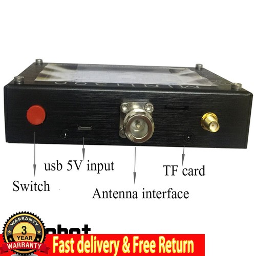 Mini1300 HF/VHF/UHF Antenna Analyzer 0.1-1300MHz 4.3" Touch Screen Aluminum Case - Zdjęcie 10 z 11