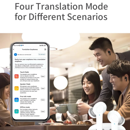 Intelligent Translate Earbuds 144 Languages Real-Time AI Voice Translator - Photo 3 sur 13