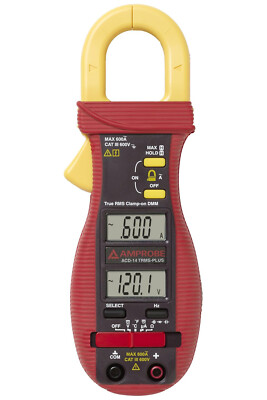 Amprobe ACD-14 TRMS-PLUS Clamp Meter, Lcd, 600 A, 1.3 In (33 Mm) Jaw Capacity