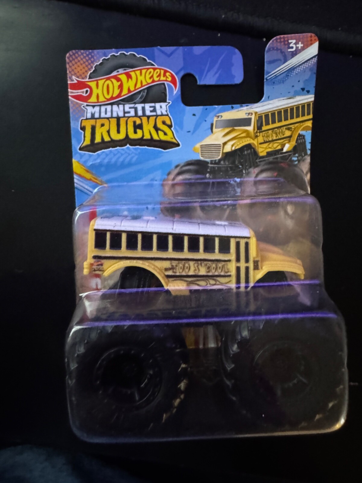 Hot Wheels Too S'cool Mini Monster Trucks School Bus-NIP