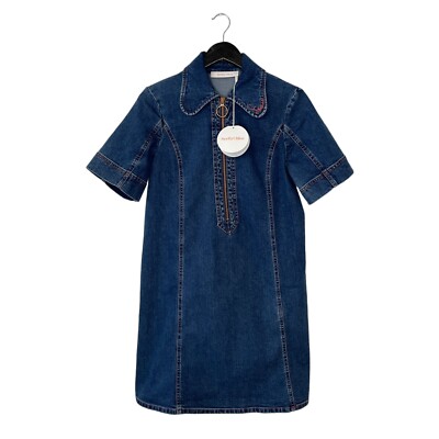 white christmas dresses Chloe Denim Dress Set – Chic Bubs main image 0