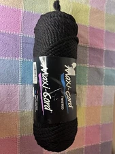 Black B-21 Maxi-Cord Braided Macrame Polypropylene Cord One Full Skene One Patti
