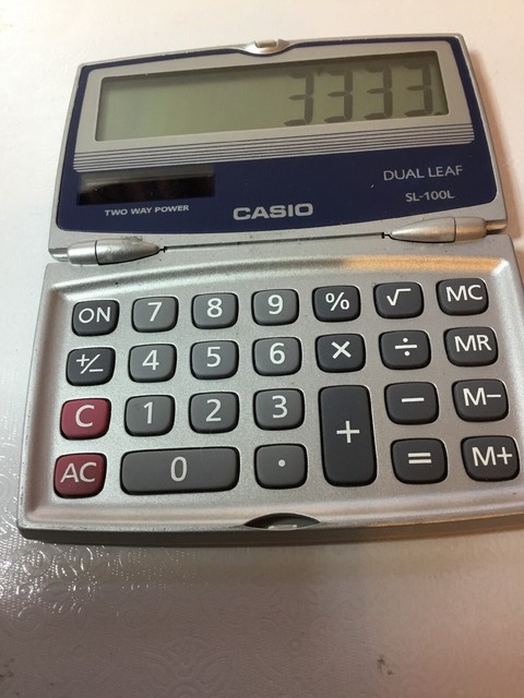 casio dual leaf calculator