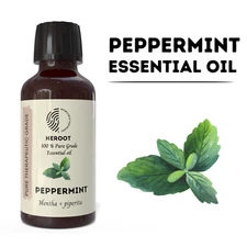 Peppermint Oil - Natural Essential Oil for Energizing, Headache Relief