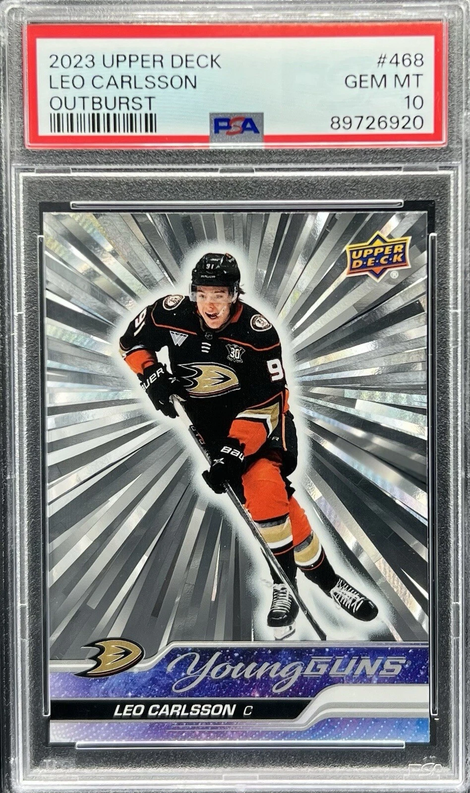 Leo Carlsson trading card