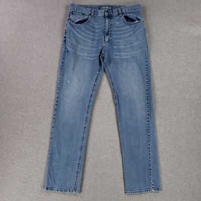 Crossfire Jeans 32x32 Straight Leg Stretch Flex Denim Distressed Faded Wash