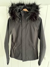 O’neill Ladies Black Ski Outerwear Jacket With Detachable Fur Hood