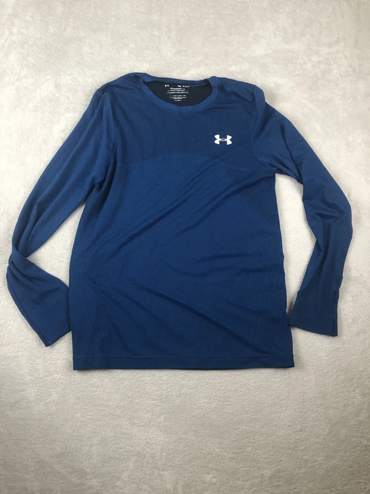 Camiseta ajustada Under Armour Run Microthread 1/2 cremallera Heatgear para mujer S/M Petite Foto 4 de 4