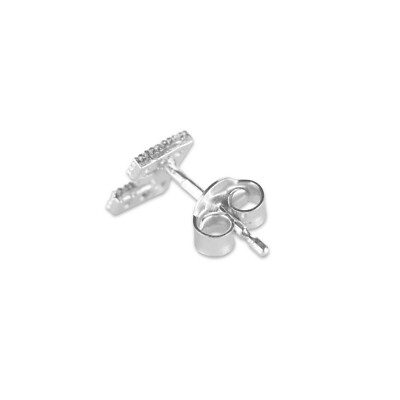 Orecchini Pandora 293097C01 Argento 925 Punto Luce Cuore e Pavè