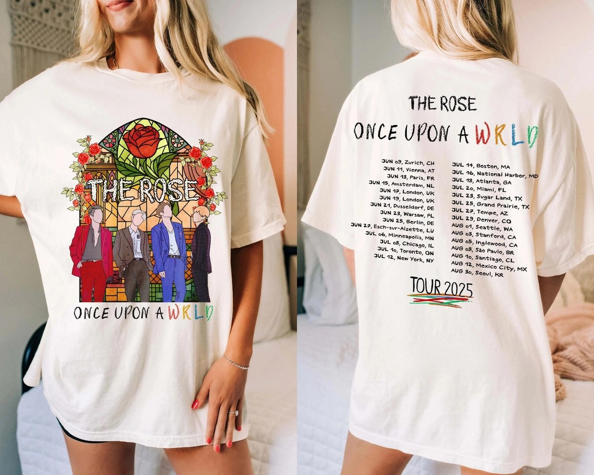 The Rose Once Upon A WRLD World Tour 2025 T-shirt, the Rose WRLD T