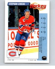 1992-93 Panini Stickers Hockey  #151 Stephan Lebeau  Montreal Canadiens V82761