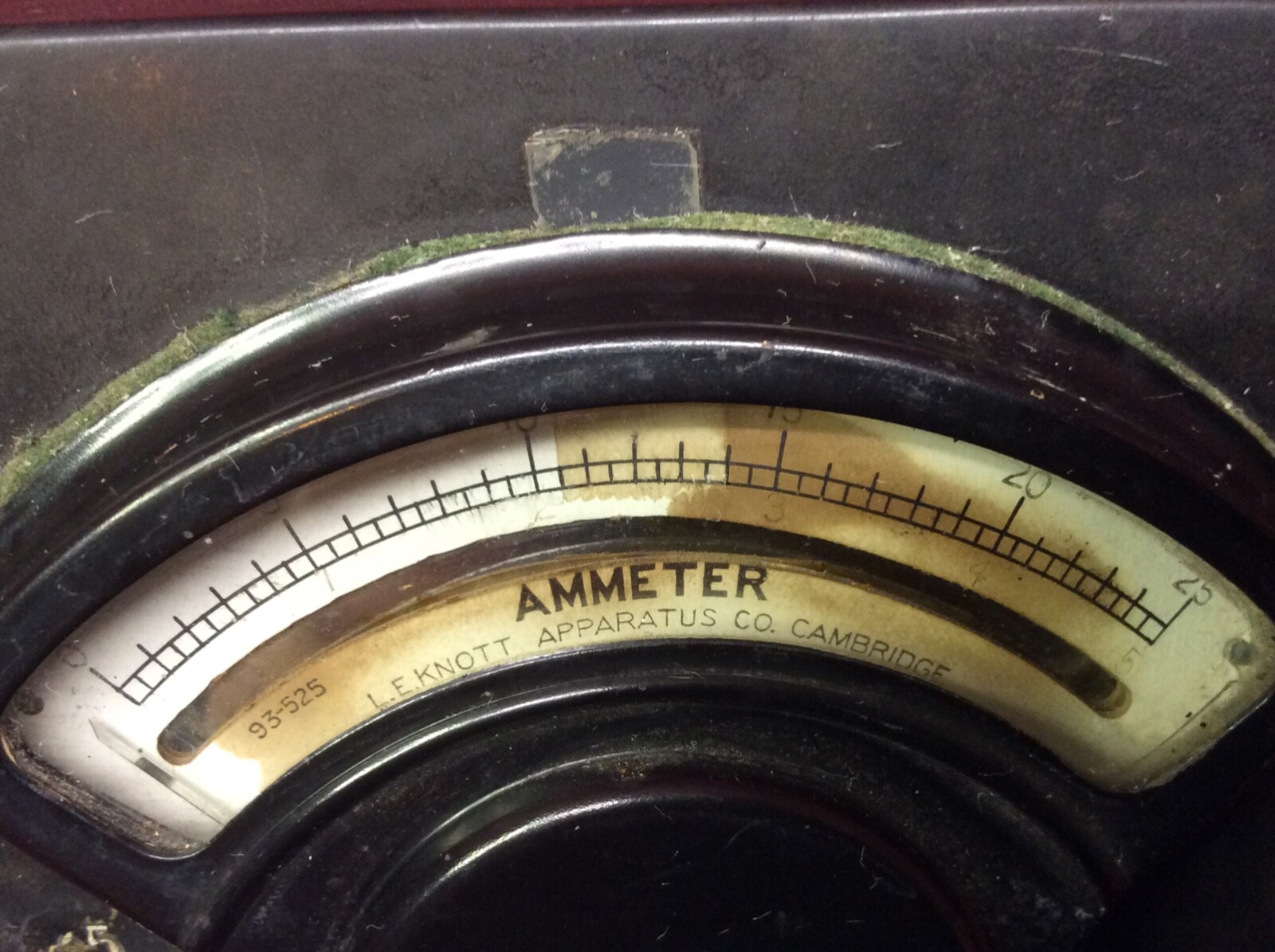 Rare L. E. Knott Apparatus Co. Cambridge Ammeter Bakelite Untested