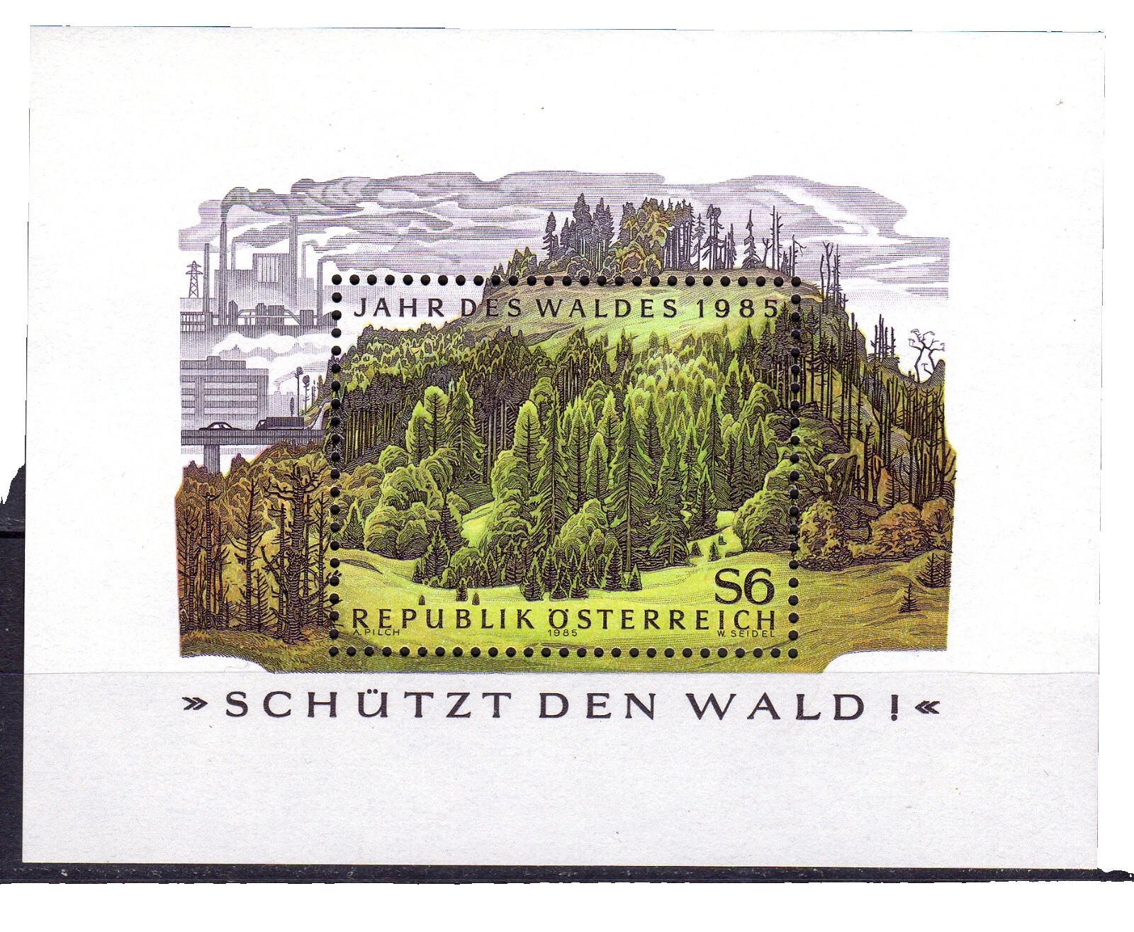 Nature Multi-Color Austrian Stamps