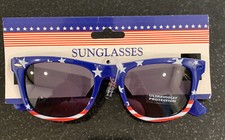USA Sunglasses Flag Eyewear Patriotic America Stars Stripe Frame UV Protect