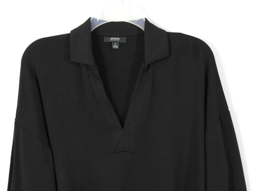 Top de pijama tejido ALFANI LS V-NK talla pequeña negro venta al por menor $44,50 - Imagen 3 de 4
