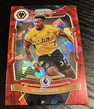 2021-22 Panini Prizm Premier League Adama Traore Red Cracked Ice 
