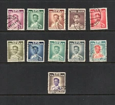 S1146   Thailand  1951/60   King Bhumibol   SHORT-SET   11v.   used