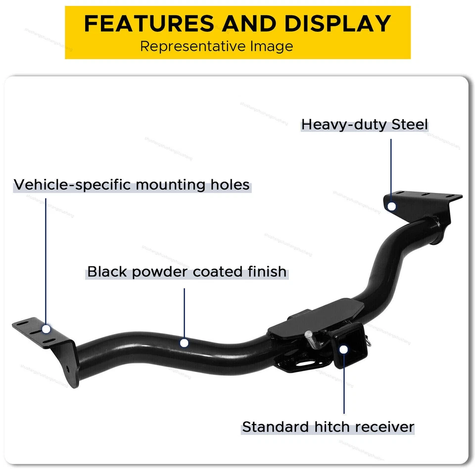 Fit for 2000 2001-2004 Nissan Xterra Class 3 Square Steel Tow Hitch Receiver - Image 2 of 4