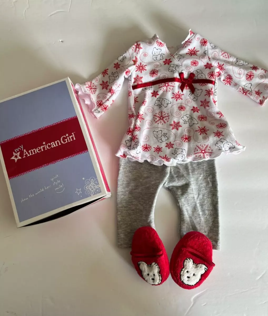 American girl online snowflake pajamas