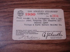 1930 Los Angeles Steamship Company.
