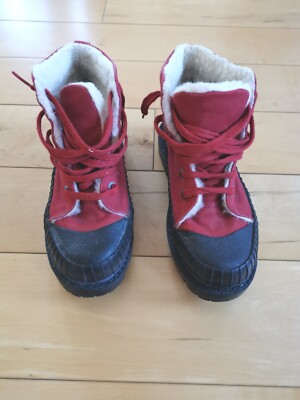 Wanderschuhe Bergschuhe von Geo Gr 39 Rot Gefüttert