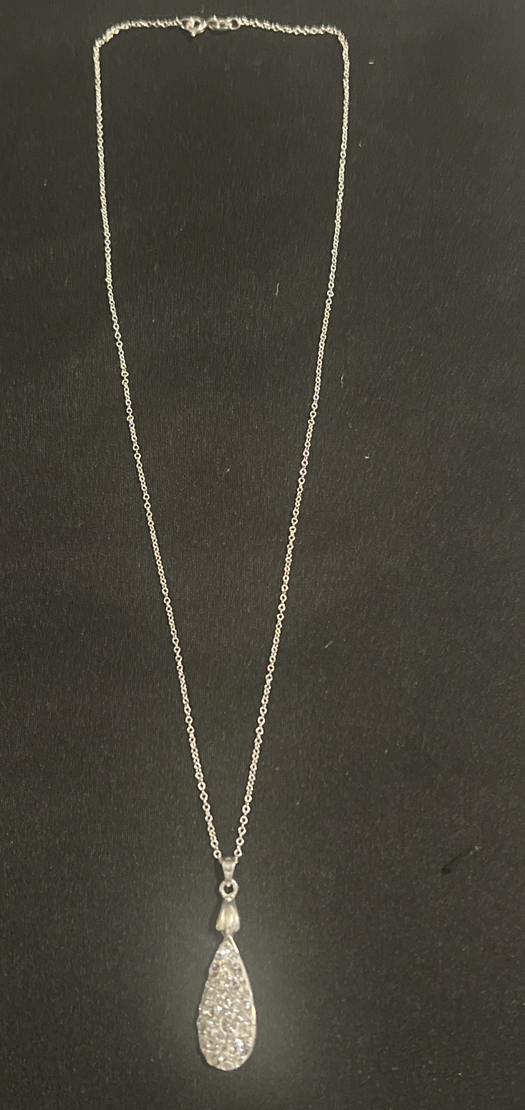 Solid Sterling Silver Diamond Chip JCM Thailand T… - image 3