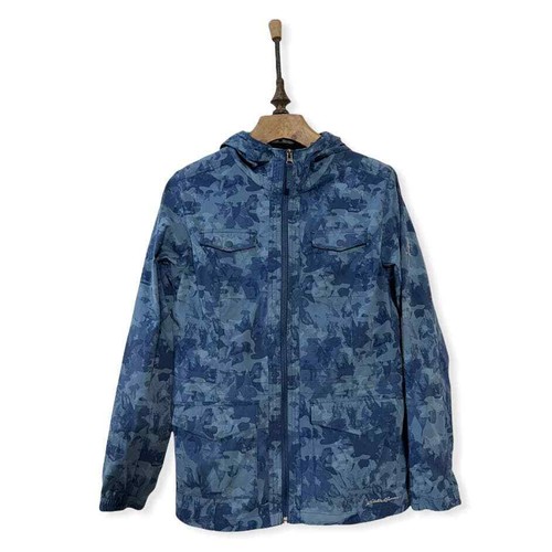 Eddie Bauer Blue Camo Hoodie Jacket 