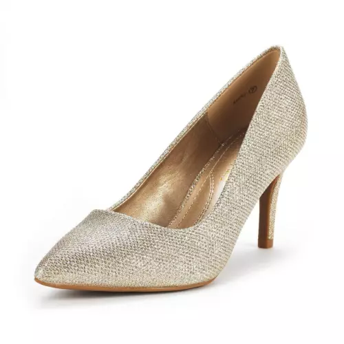 Zapatos sin cordones de tacón de aguja para mujer con punta para boda fiesta - Imagen 6 de 17