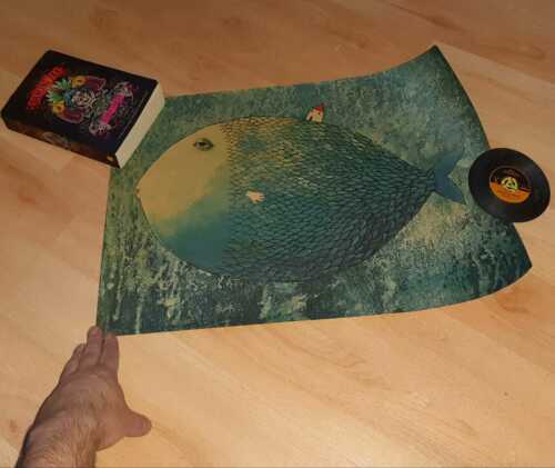 Tulup Küchenuhr Aus Gehärtetem Glas 60x30 Cm – Bilduhr Mit Weißen Zeigern & Sonnenaufgangs-Motiv Am Meer