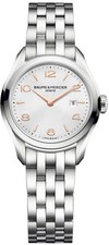 NEW BAUME ET MERCIER CLIFTON 10175 SWISS QUARTZ ROSE GOLD SILVER LADIES WATCH