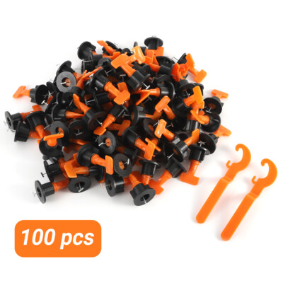 100 Tile Leveling System Kit Reusable Flat Ceramic T-Lock Locator Spacer Tool ZS