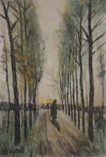 Rare fine unique painting, signed Vincent van Gogh, w COA