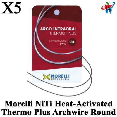 5pcs Dental Morelli NiTi Heat-Activated Thermo Plus Archwire Round Jaw