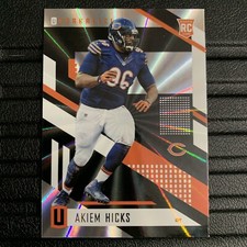 2017 Panini Unparalleled AKIEM HICKS RC Rookie RAINBOW SPOKES #144 BEARS (A)