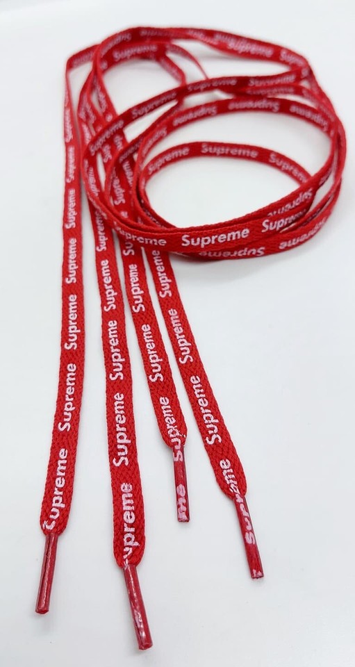 RED Supreme Shoe Laces 120cm FAST SHIPPING eBay