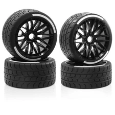 4PC Front+Rear Wheel Tire Tyres Hex Hub For Arrma 1/7 Felony FSR Model GT RC Car