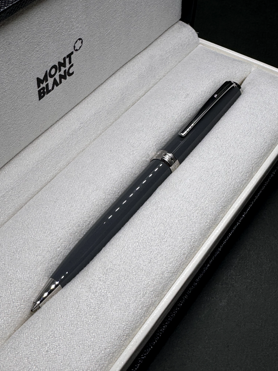 N-MINT] MONTBLANC Pix Collection Gray Resin 116578 Twist Ballpoint
